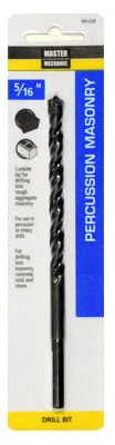 Percussion Masonry Drill Bit 5/16 Inch Diameter by 6 Inch Length