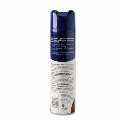Clean and Polish Wood Furniture Cleaner Aerosol Spray Woodland Scent 12.5 Ounce