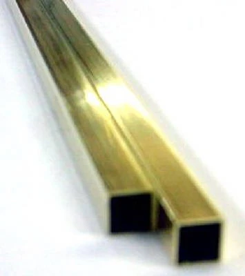 Square Brass Tube, 1/4 x 12 In.
