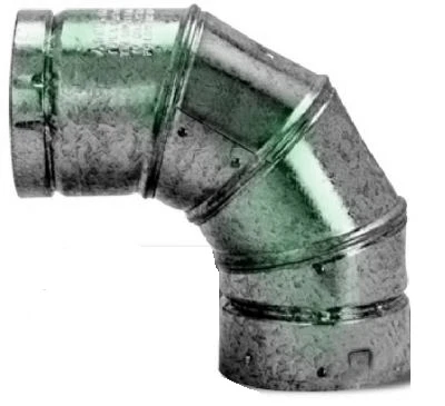 Gas Vent 90-Degree Elbow, Type B, Adjustable, 4-In.