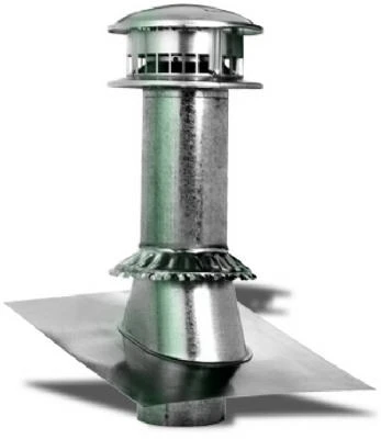 Gas Vent Termination Kit, Round, Type B, 5-inch, 4-piece Set