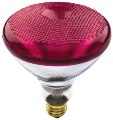 70894 100-watt Red Flood Light Bulb, 120 Volt, Accent Reflector