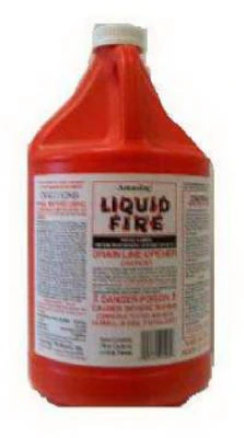 Liquid Fire Drain Line Opener, 1-Gal.
