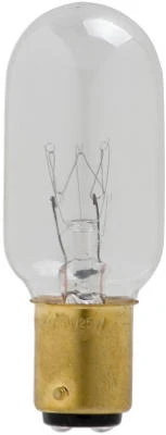 Tubular Light Bulb, Clear, 195 Lumens, 25-watts, 120v