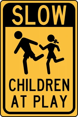 Hillman Caution Children at Play Sign, 18 x 12-In. | Denver True