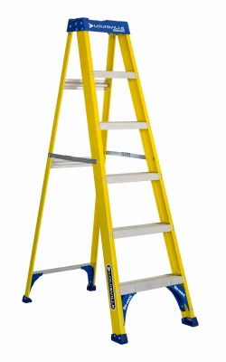 6-Ft. Step Ladder, Fiberglass, Type I, 250-Lb. Duty Rating