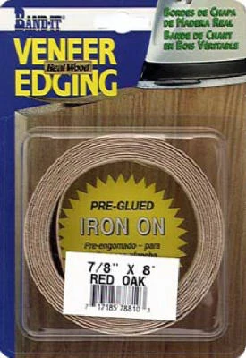 Red Oak Real Wood Veneer Edgebanding, 7/8 In. x 8 Ft.