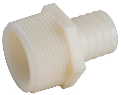 Nylon Hose Barb Tee, 3/4 x 1 In. MPT