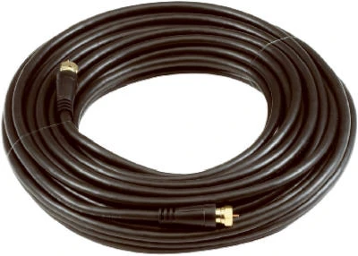 RG6 Coaxial Cable, Black, 50 Ft.