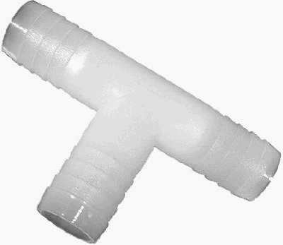 Nylon Hose Barb Tee, 3/8 In. ID