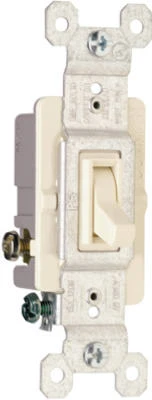 Pass & Seymour 15A Light Almond 3-Way Toggle Switch