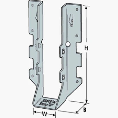 Face Mount Joist Hanger Z-Max, 2 x 6 In.