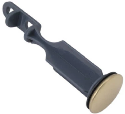 Universal Bathroom Sink Pop-Up Stopper in Polished Brass Finish, 1 and 3/8 Inch Diameter