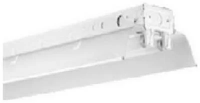 Industrial Fluorescent Light Fixture, T8, Closed Top, 2-lamp, 8-foot, 59 Watt