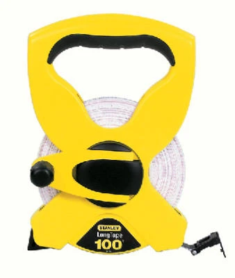 Open-Reel Tape Measure, Fiberglass, 1/2 x 100 Ft.