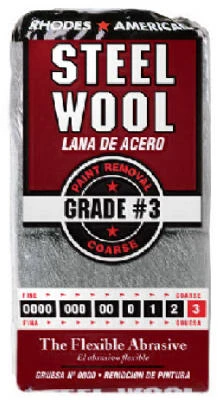Steel Wool Pads, #3 Coarse, 12-Pk.