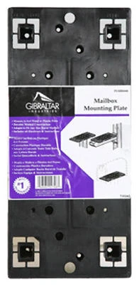 Plastic Mailbox Mounting Board, Black