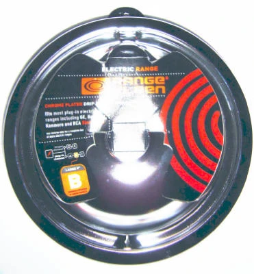 Electric Range Drip Pan, B Series Plug-In Element, Porcelain, 8 In.