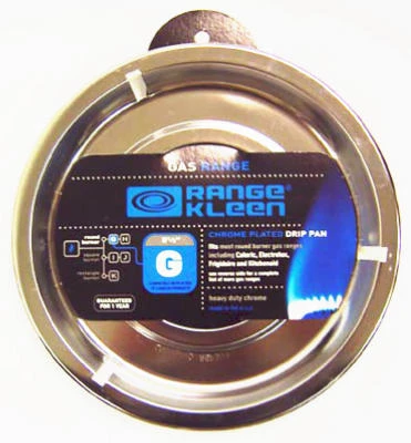 Gas Range Drip Pan, G Series, Chrome, 8.25 In. Round