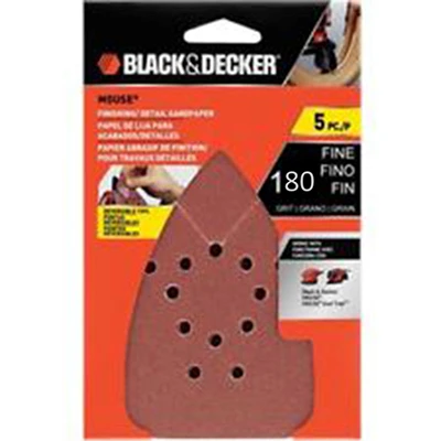 180-Grit Mouse Sander Sheets, 5-Pk.