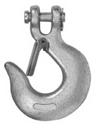 Zinc Clevis Slip Hook with Latch, .25 In.