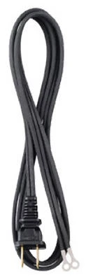 Iron Or Appliance Cord, 16/2 HPN Black, 6 Ft.