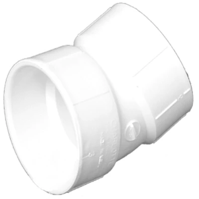 Schedule 40 DWV PVC 22-1/2 Degree Pipe Elbow, 2 In.