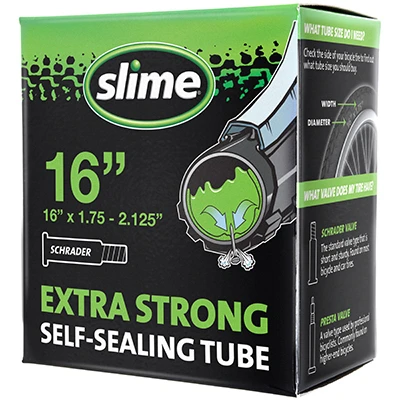 Smart Tube Schrader Valve Bicycle Tube 16 X 1.75-2.125 With Tire Sealant
