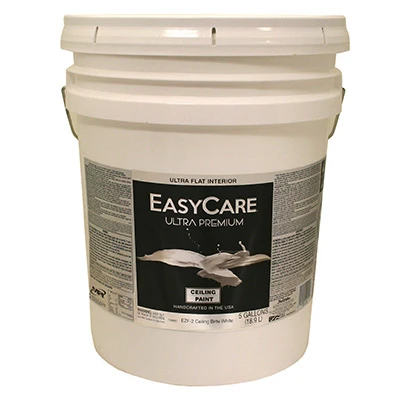 Ultra Premium Latex Ceiling Paint, Brite White Flat, 5 Gallons