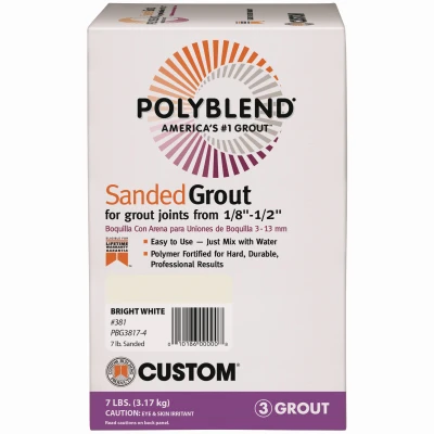 Sanded Grout, Delorian Gray, 7-Lbs.