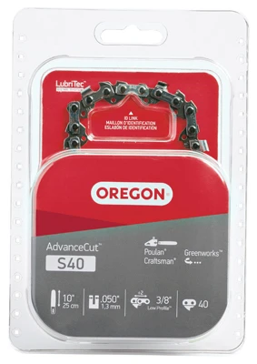 Chainsaw Chain, 91VG Low Profile Xtraguard Premium C-Loop, 10 In.