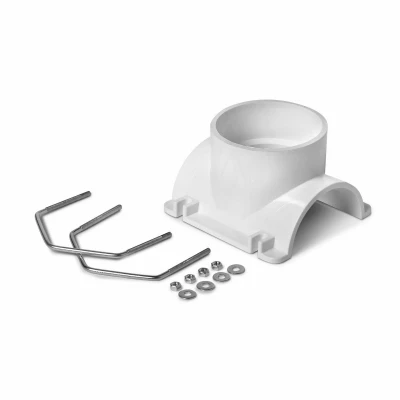 Schedule 40 DWV PVC Saddle Tee Pipe Kit, 4 x 4 In.