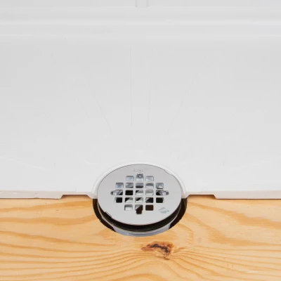 140 Series Plastic Shower Drain, 2-inch With Stainless Steel Strainer
