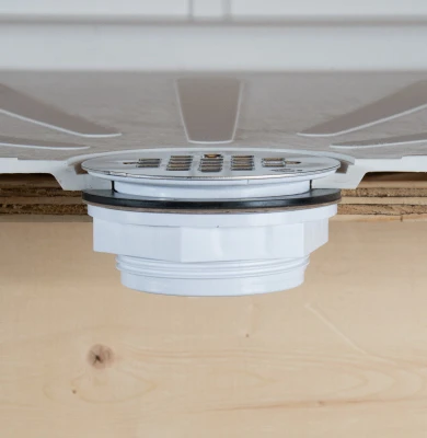 140 Series Plastic Shower Drain, 2-inch With Stainless Steel Strainer