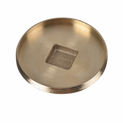 Brass Raised Head Plug, 3 Inch Diameter, Durable Corrosion-Resistant Material