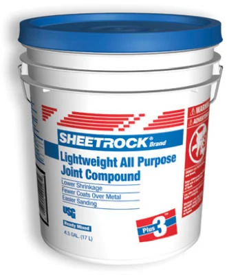 Wallboard Joint Compound Plus 3, Ready Mix, 4.5 Gallon Pail