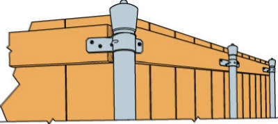 Pipe Grip Tie, 2-3/8 In.