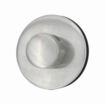 Lift and Turn Drain Stopper in Polished Brushed Nickel Finish