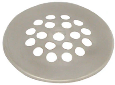 Tub & Shower Drain Strainer, Brushed Nickel, 2-11/16 In.