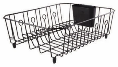 Dish Drainer, Black Wire, Large