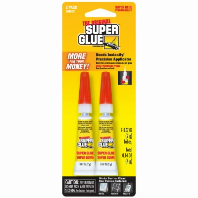 Instant Super Glue, 2-gm., 2-Pk.