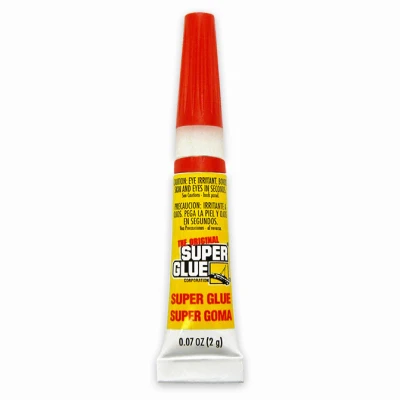 Super Glue Original Formula, Clear, 2 Gram Tubes, 12-Pk. in Reusable Case