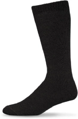Men's Medium Thermal Work Socks, Black, Durable Wool Blend