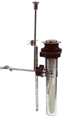 Plastic Pop Up Drain With Stainless Steel Components, 1-1/4-inch Tailpiece