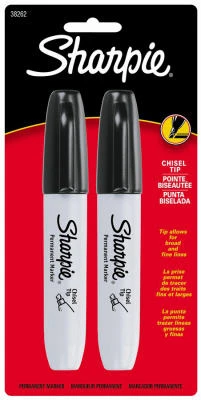 Black Permanent Markers, 2-Pk.