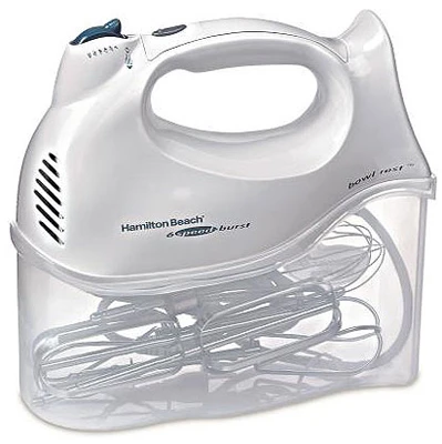 Power Deluxe Six-Speed Hand Mixer with Multiple Attachments