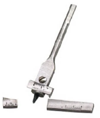 Lockhead Drill Press Wood Bit, Adjustable 7/8 to 3-In.