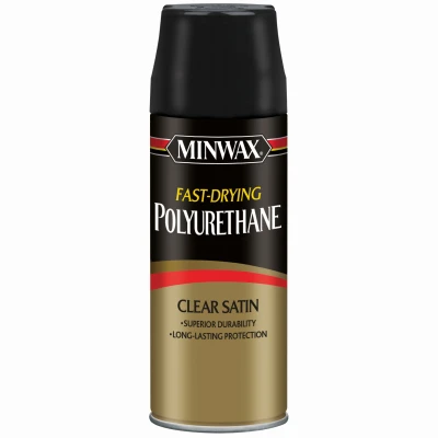 Aerosol Satin Polyurethane Finish, 11.5 oz.