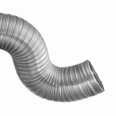 Aluminum Semi-Rigid Flexible Duct Triple-Lock 5 Inch Diameter by 8 Feet Length