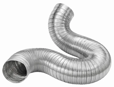Aluminum Semi-Rigid Duct, Flexible, Triple-Lock, 7 In. x 8 Ft.